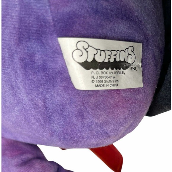 Vintage Dracula Stuffins Halloween Toy 1998 Tie Dye Rare Large 22" Plush - Picture 7 of 8